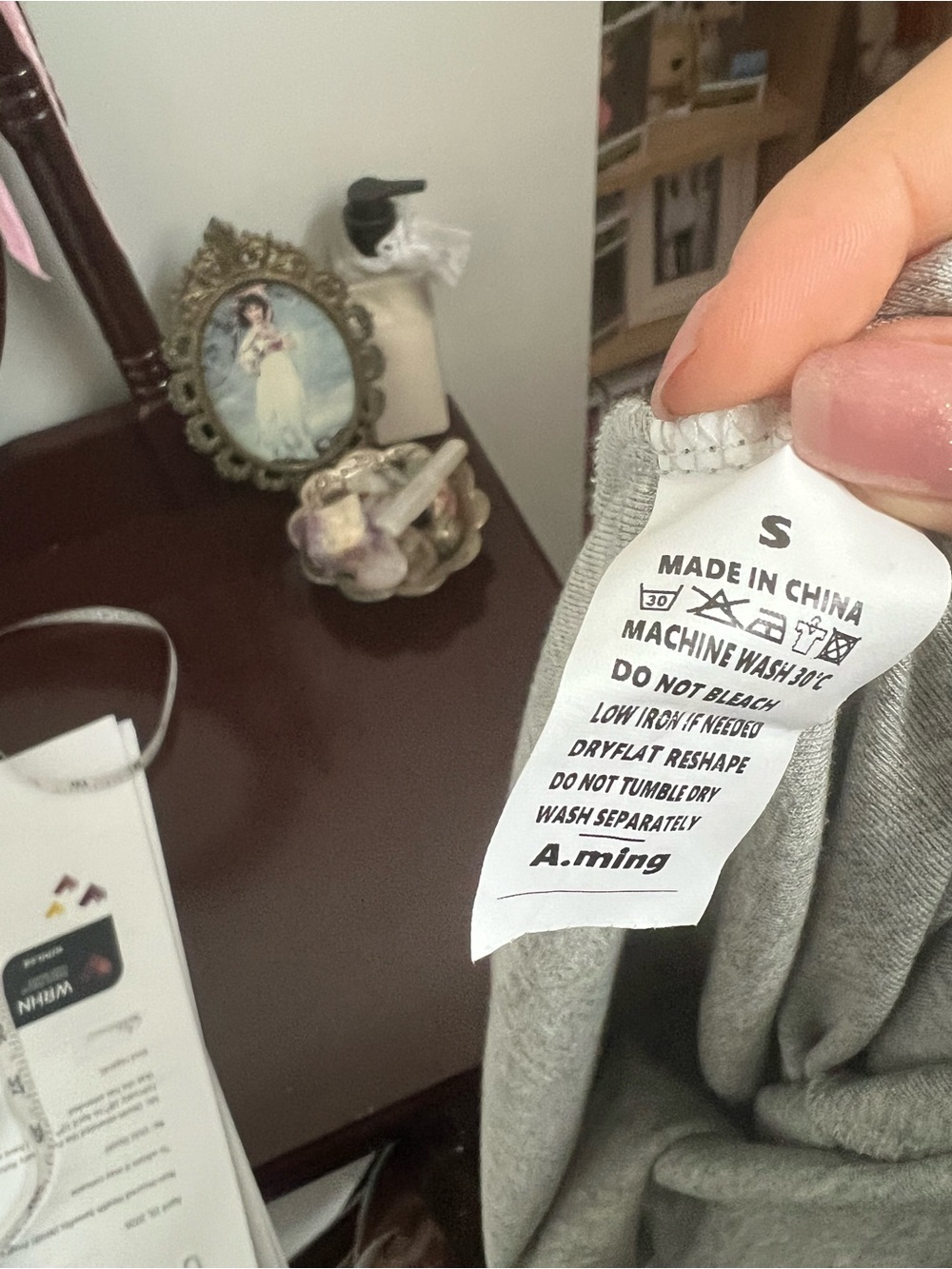 Soft Gray Long Sleeve Bodycon Maxi Dress – Minimalist Lounge Capsule Dress S - Picture 6 of 6